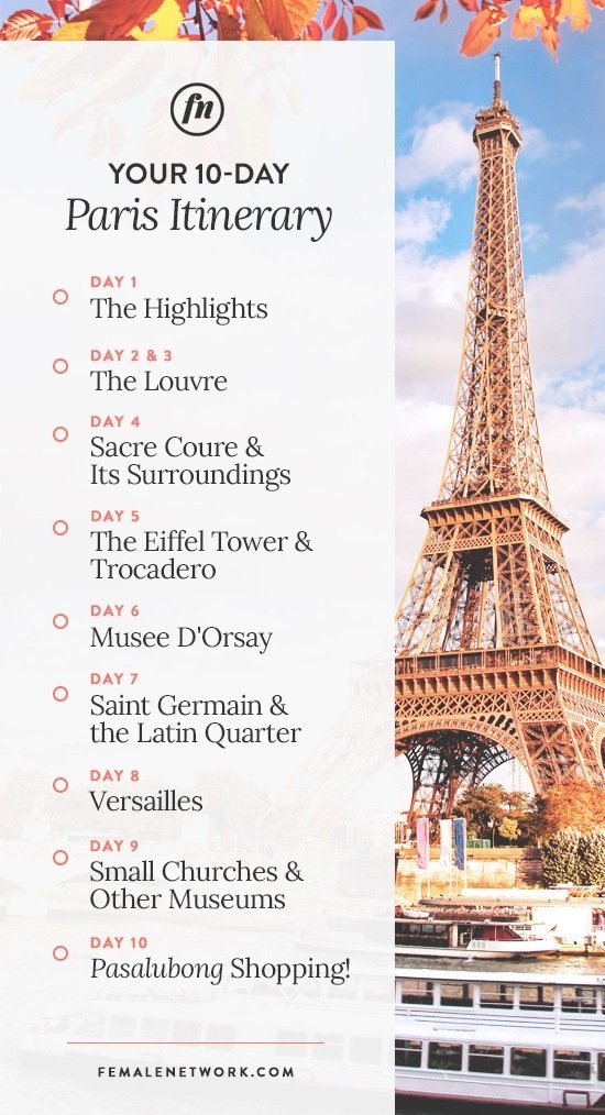 10 Days In Paris Itinerary