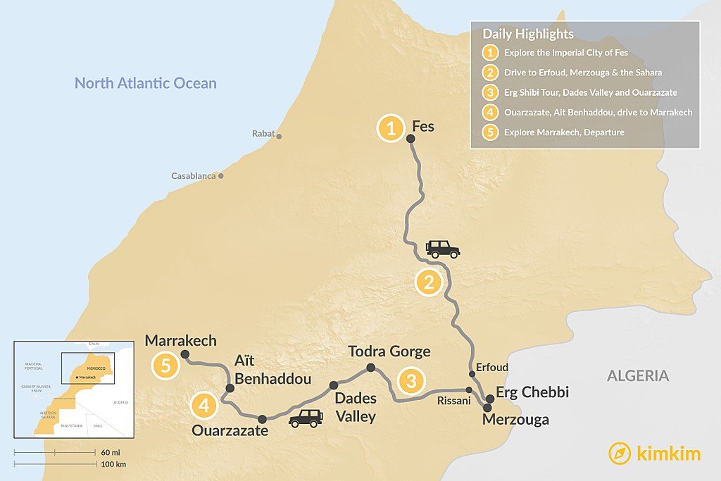 5 Day Morocco Itinerary