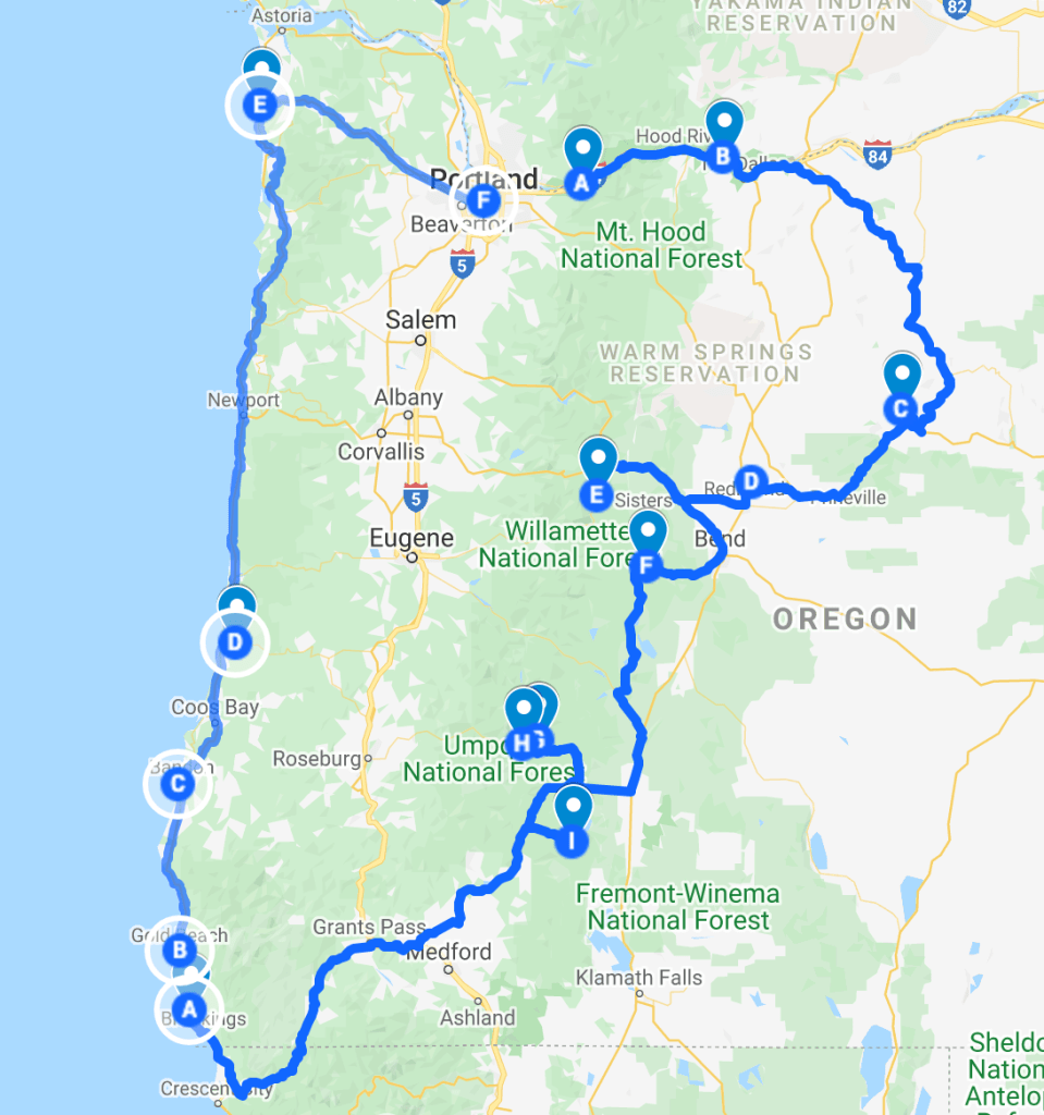 7 Day Oregon Itinerary