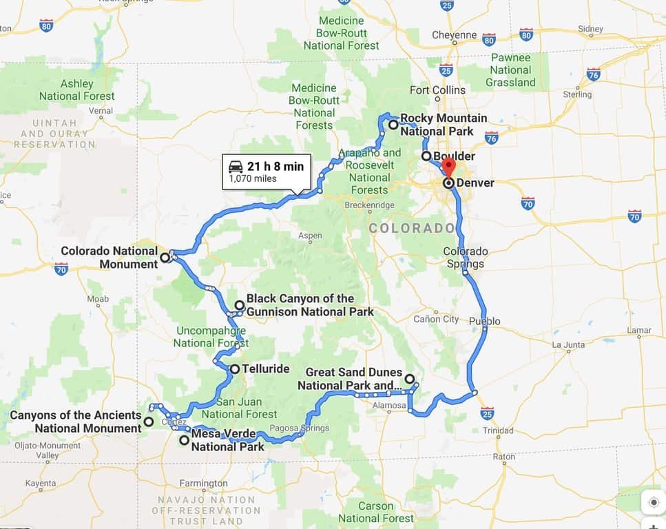Colorado 4 Day Itinerary