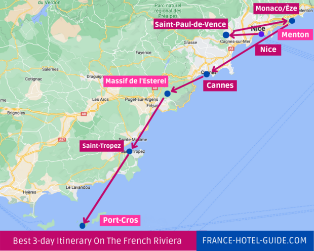 French Riviera Itinerary 3 Days