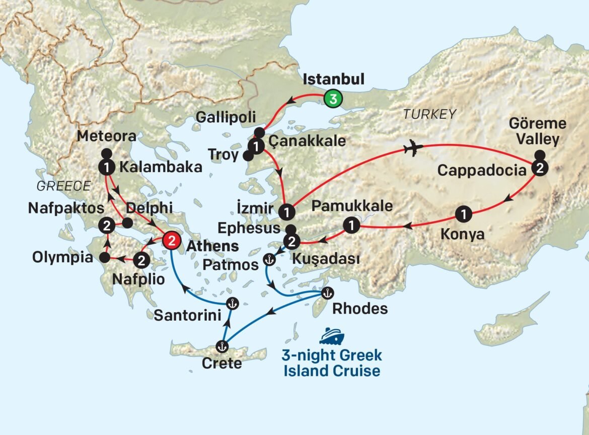 turkey and greece travel itinerary