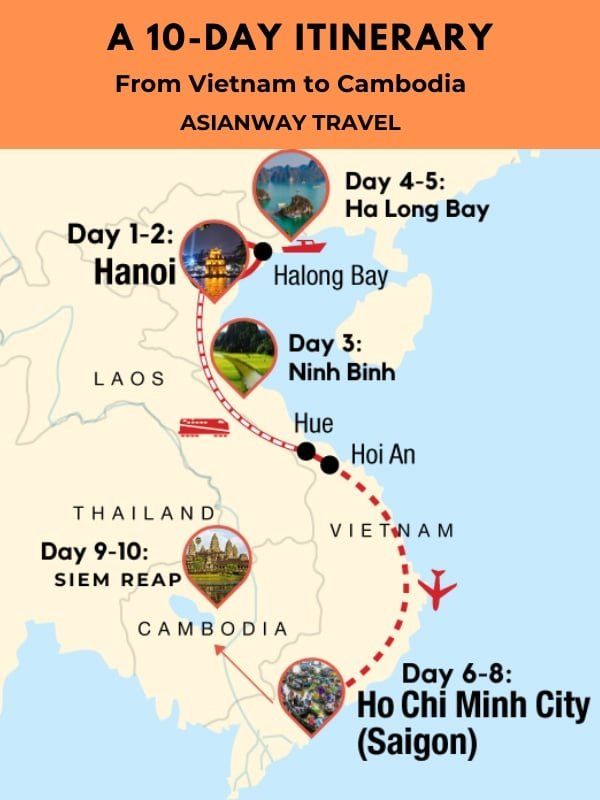 Vietnam Cambodia Laos Itinerary 10 Days